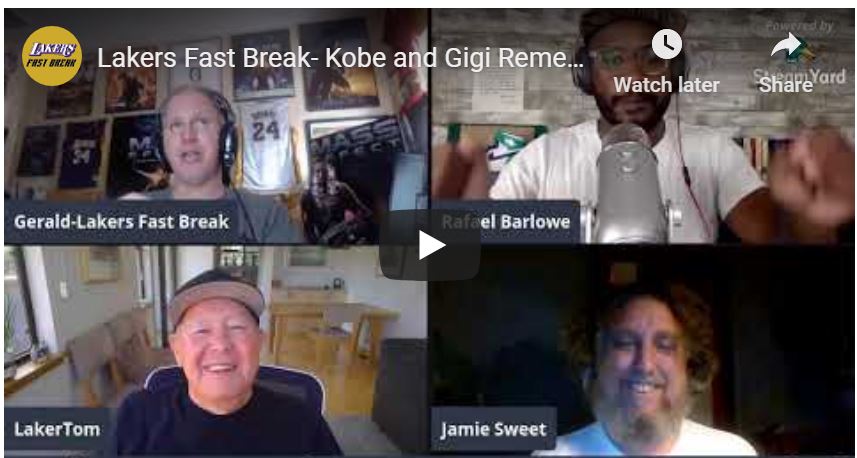 Lakers Fast Break – Kobe and Gigi Thoughts with Lakerholics Crew!