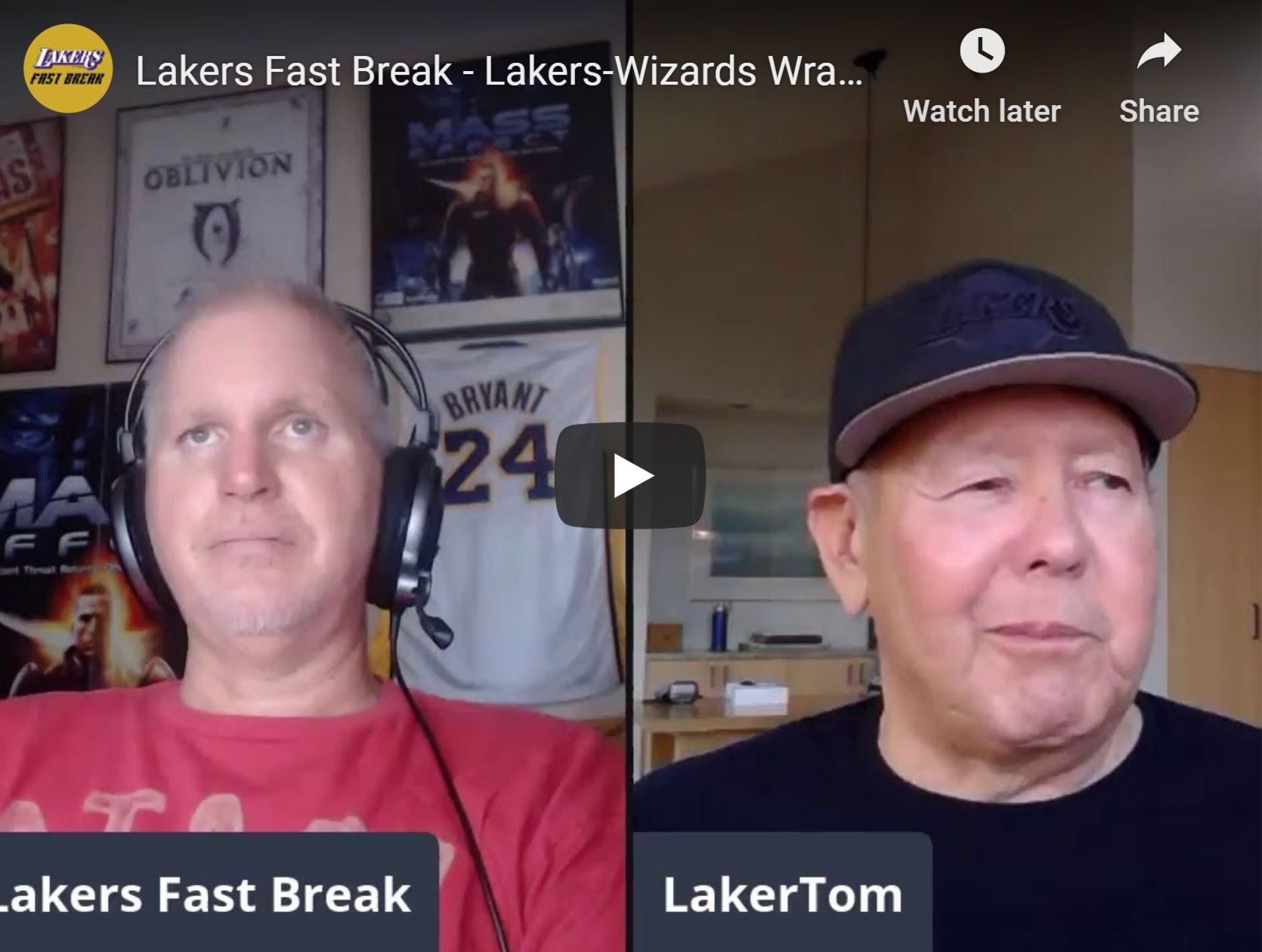 Lakers Fast Break- Lakers/Wizards Scrimmage Wrap Up with LakerTom!